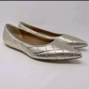 Bruno Magli Flats Ballet Quilted Metallic Leather
Fashion Bianca Sz 37.5/US7
